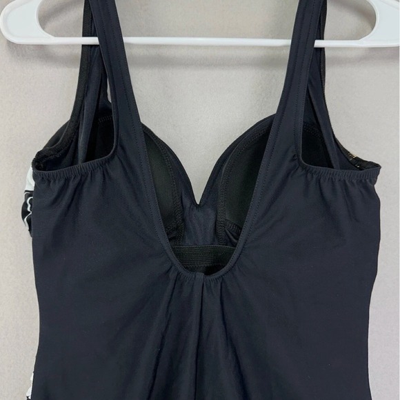 Miraclesuit‎ One Piece Swimsuit Womens 12 Black Sweetheart Neckline Shapewear - Picture 4 of 12